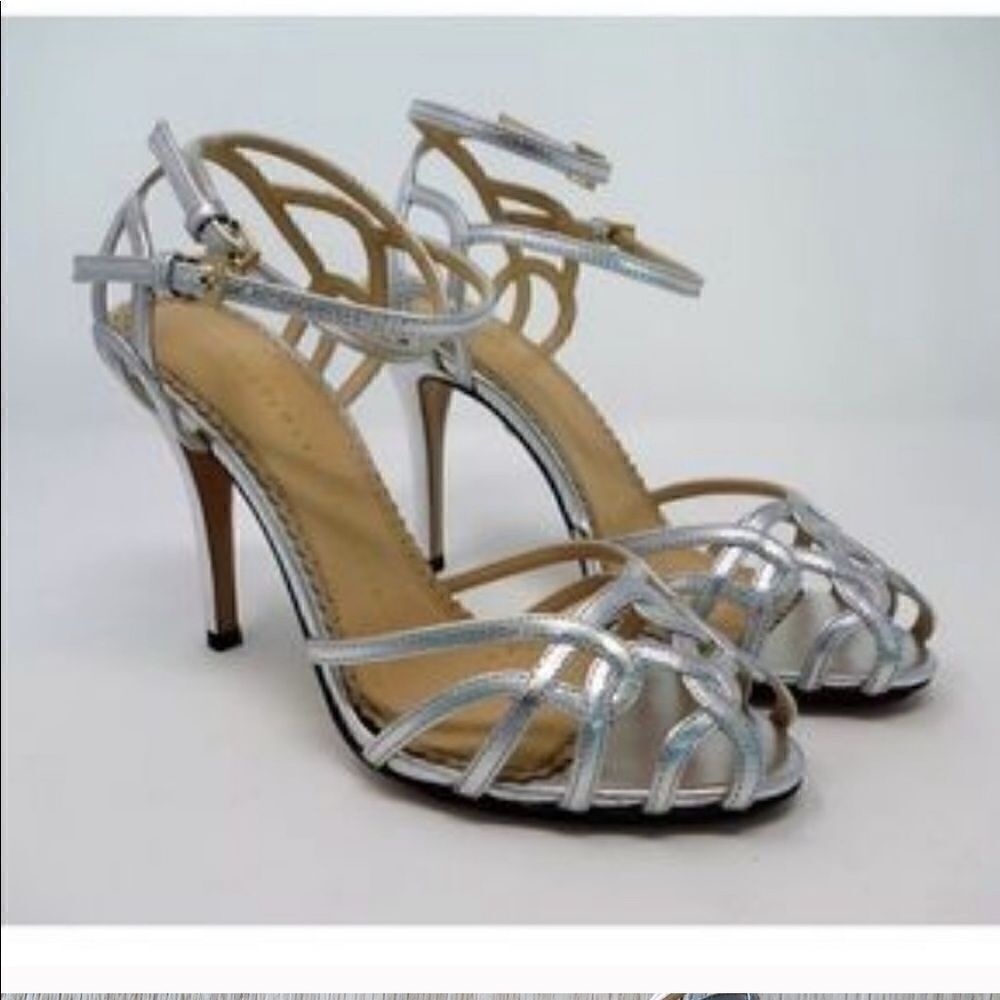 Charlotte Olympia Ursula sandals in silver